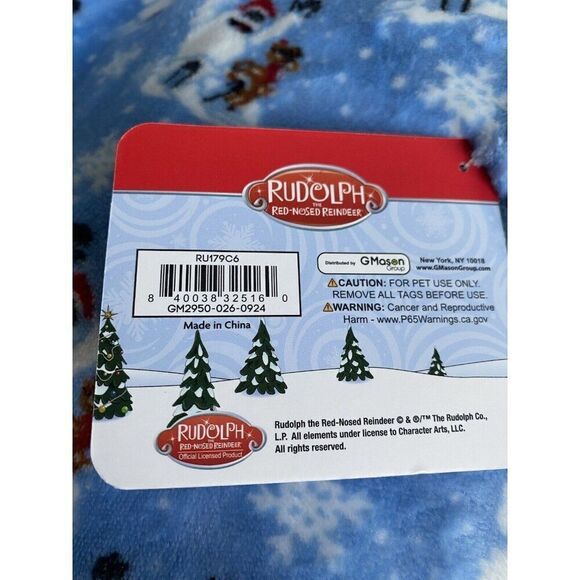 Rudolph The Red Nose Reindeer Bumble Pillow Dog Pet Bed Christmas 26X39” NEW - Picture 5 of 16